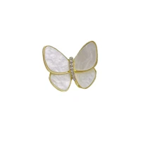 elegant shell butterfly brooch exquisite suit rhinestone brooches accessories suit brooch pins ornaments 2022 new jewelries