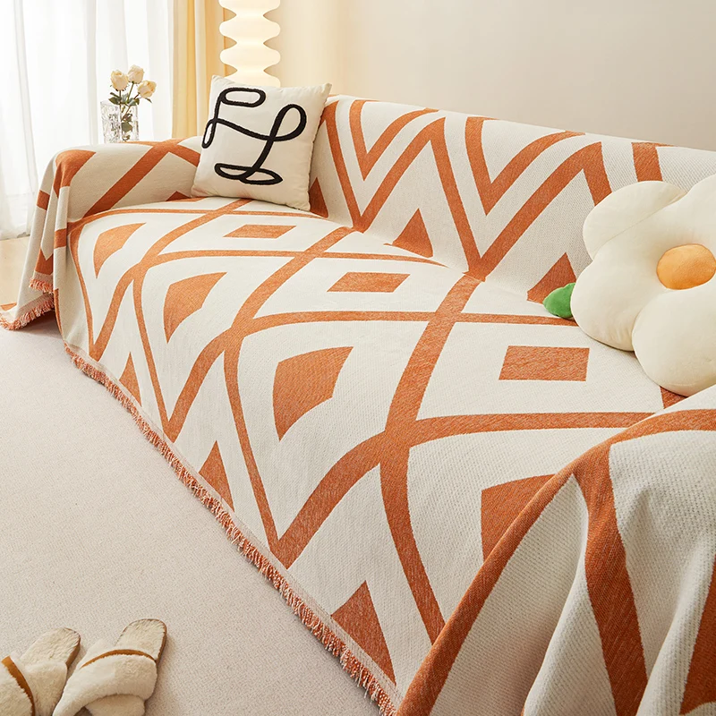 

Colorful Sofa Towel Blanket Chenille Couch Cover Universal Dustproof Cat Scratch Proof Cover Cloth Sofa Slipcover Home Decor
