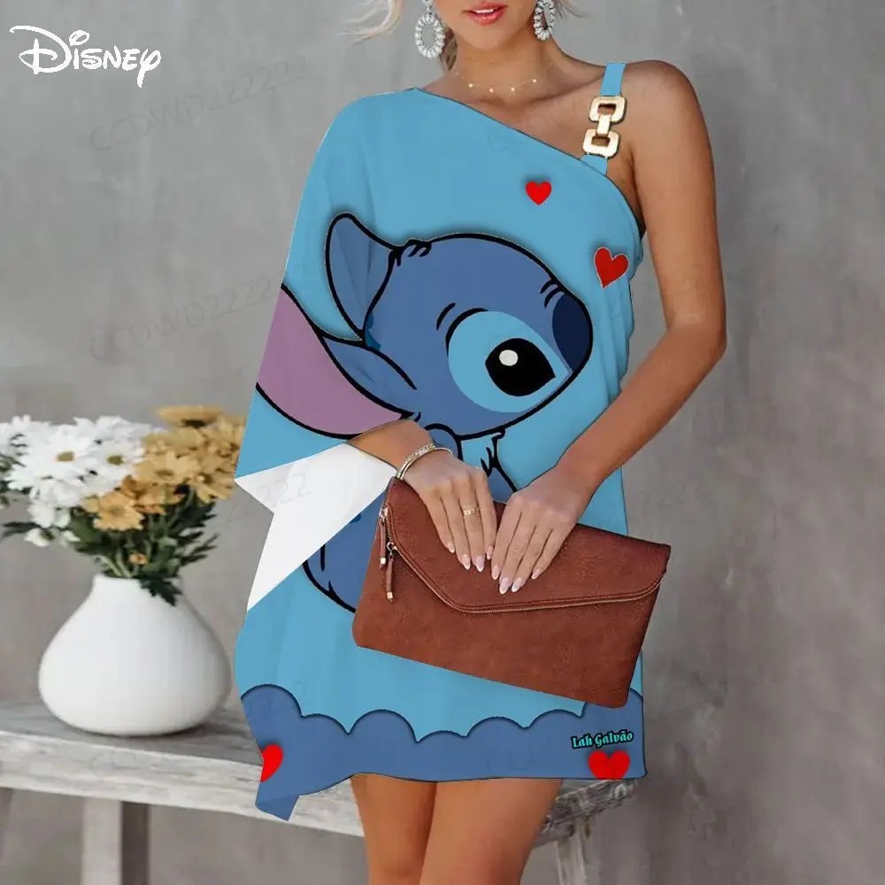 

Женское вечернее платье на одно плечо, с диагональным воротником