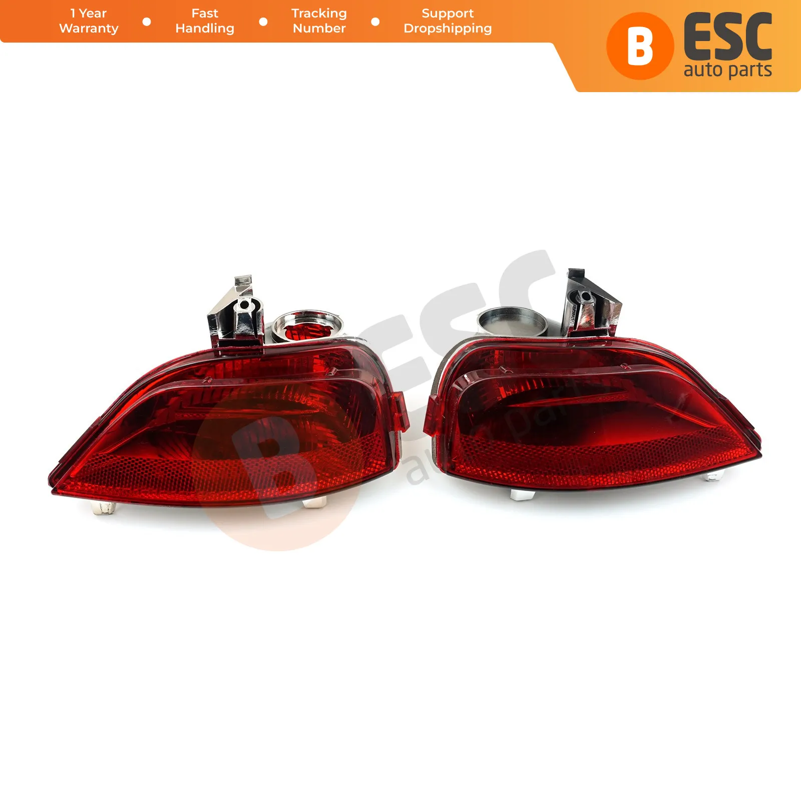 

ESP989 Rear Fog End Light Lamp Lens 265605279R, 265854470R for Renault Symbol MK3 Logan Sedan Sandero Stepway MK2 Facelift