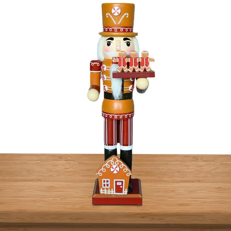 

Nutcracker Decor Christmas Gingerbread Nutcracker Decor Merry Christmas Handmade Wooden Mini Drummer Soldier For Winter Tabletop