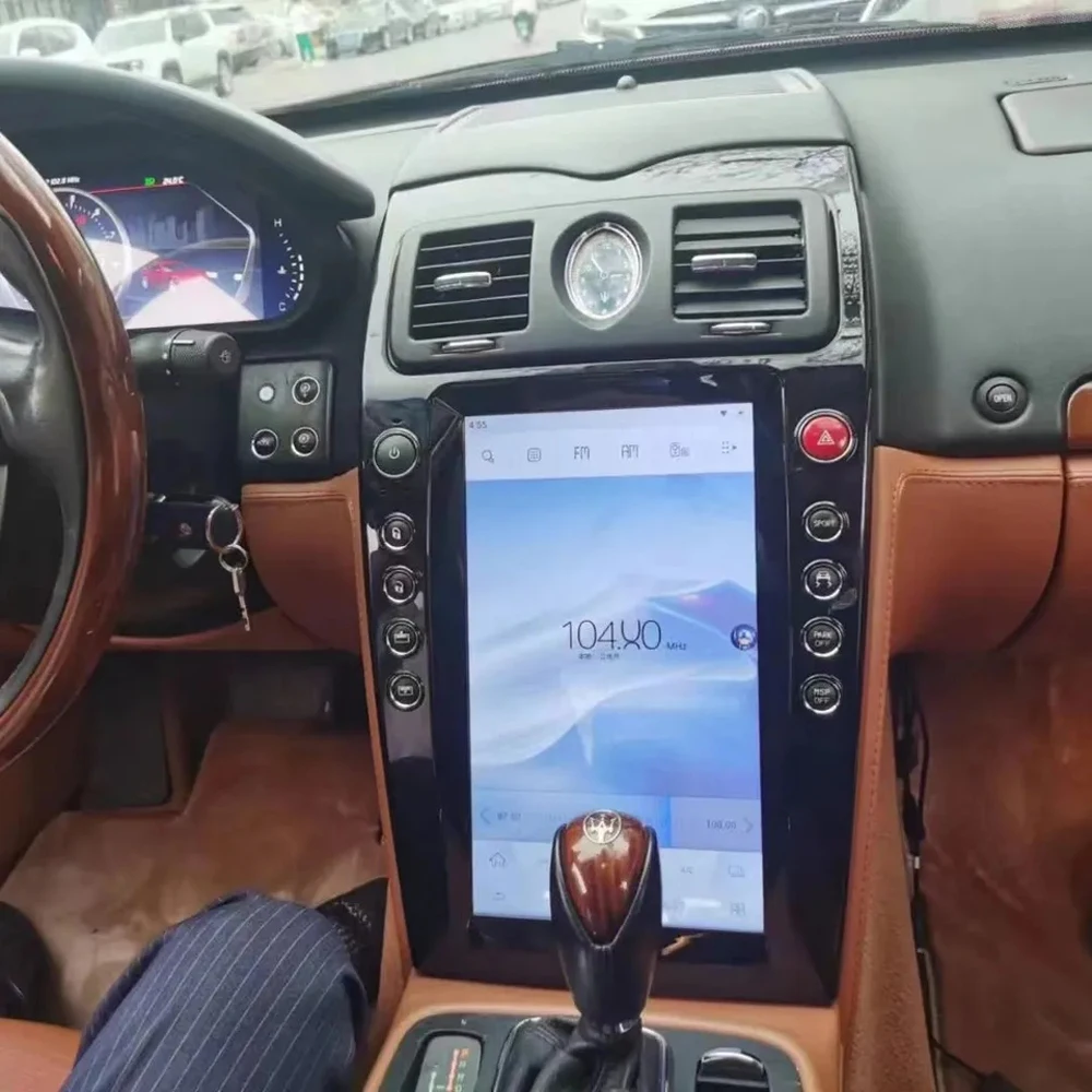 Фото Для Tesla Style для Maserati Quattroporte 2004-2012 Многофункциональная навигационная автомобильная аудиосистема Carplay Android 10, автомобильное радио №4