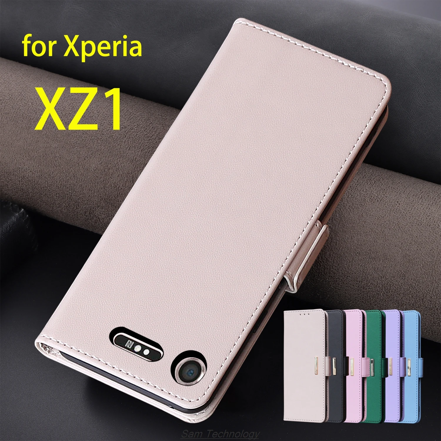 Кожаный чехол с магнитной пряжкой для Sony Xperia XZ1 G8341 G8343 G8342 Кошелек RFID-блокировка