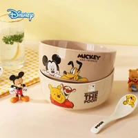 7 inch disney cartoon mickey tigger pooh bear ceramic dining household noodle bowl salad bowl childrens rice bowl feeding bowl