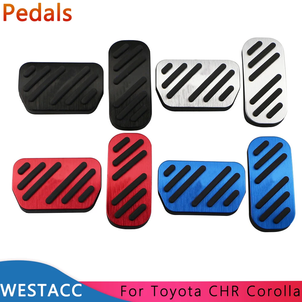 

Car Pedals Cover for Toyota CHR C-HR 2016 - 2021 Harrier Fortuner Innova Sienta Hilux Revo Accelerator Brake Pedal Accessories