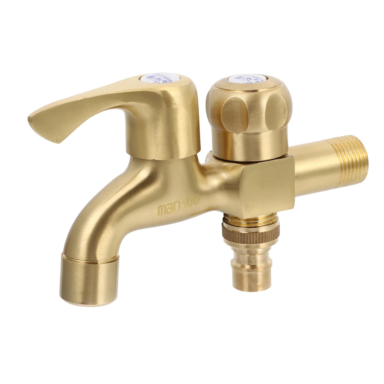 

1Pc Dual-purpose Durable Washing Machine One Into Two Out All Copper Tap