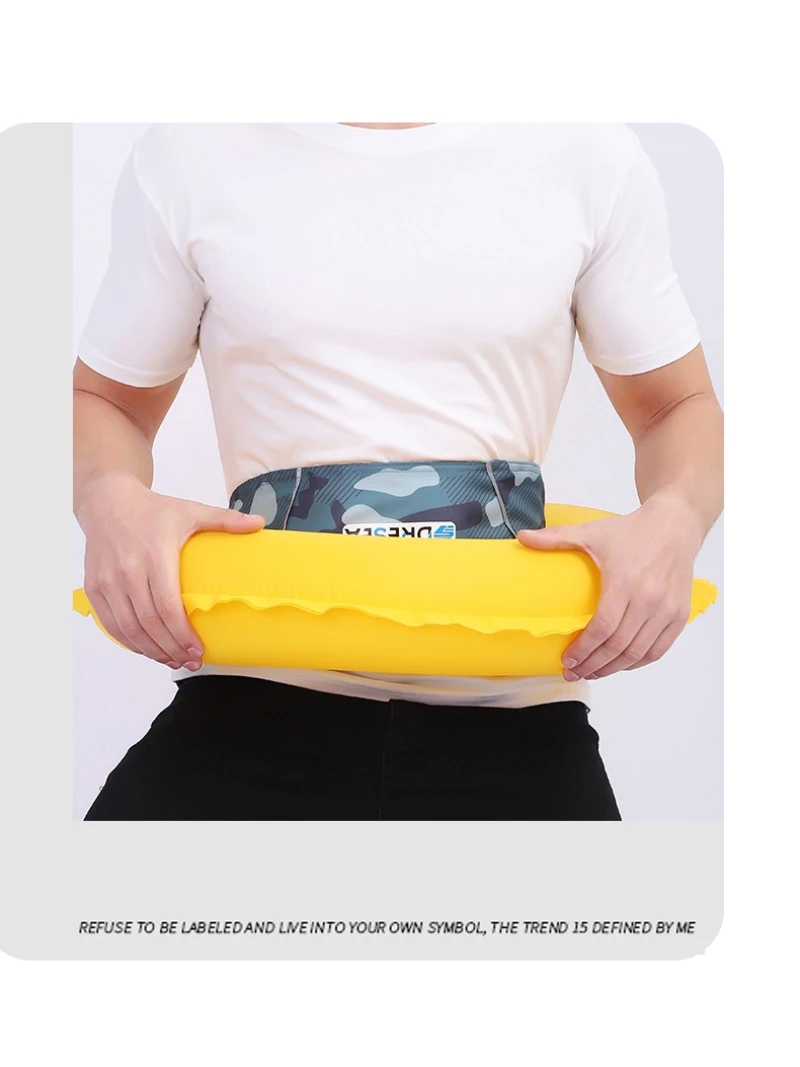 Zippered Inflatable Life-saving Belt Round Buoys PFD Rafting Surfing Fhshing Boating Safety Vest Lifeguard 100N