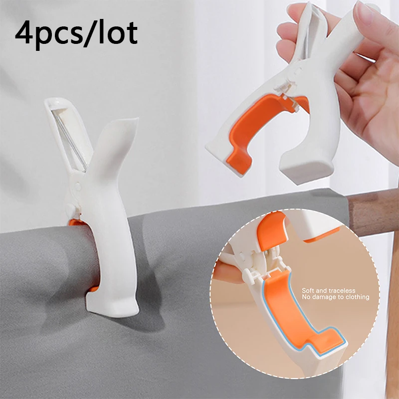 

4pcs/lot Drying Clip Extra Large Clothespin Plastic Windproof Quilt Balcony Windproof Clip Cute Drying Quilt Holder cute hangers