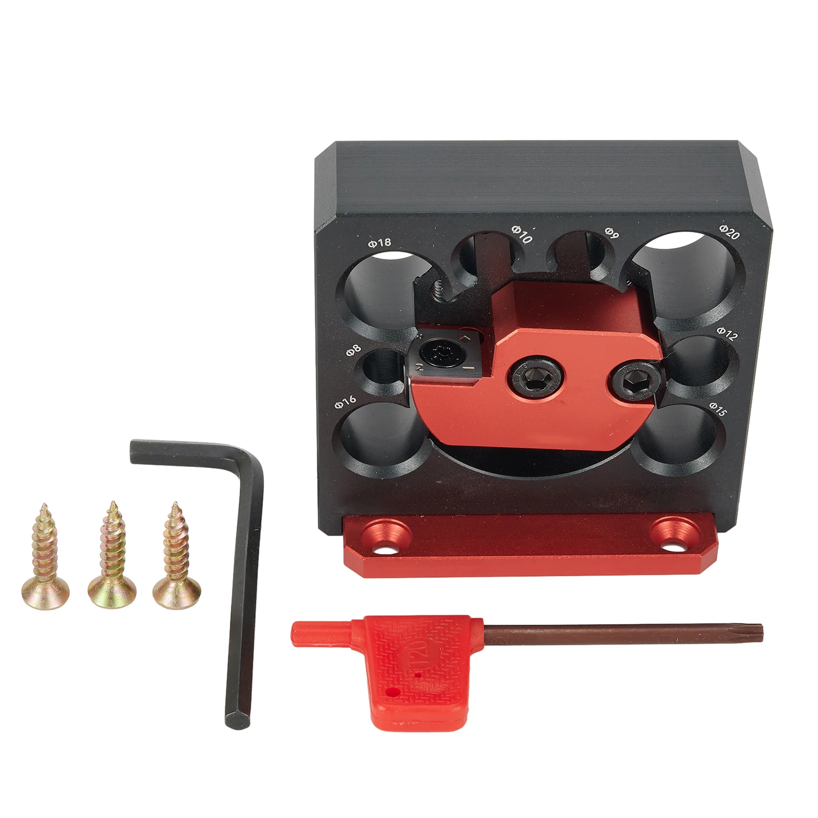 

Adjustable Electric Round Drill CNC Aluminum Alloy Electric Drill Milling Dowel Round Rod Auxiliary Tool Woodworking Tool