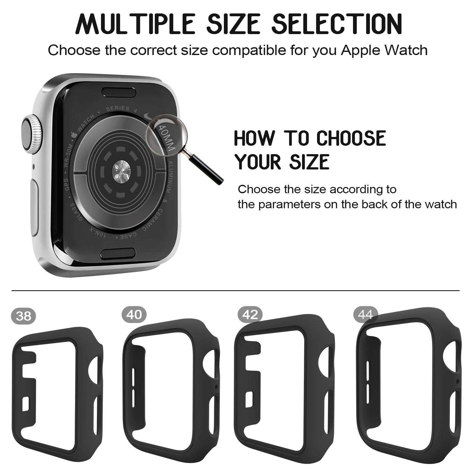 Чехол для Apple Watch Series 7 41 мм 45 защитный чехол из поликарбоната iWatch 6 5 4 3 38 42 без