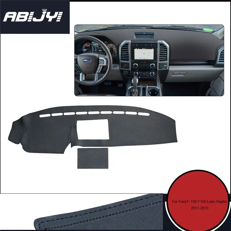 

Car Dashboard Cover Dash Mat Pad For Ford F-150 F150 Lobo Raptor 2011-2016 Dashmat Auto Non-slip Sunshade Pad Carpet Accessories