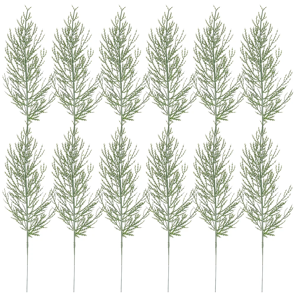 

40 Pcs Fake Pine Picks Christmas Crafts Wreath Plants Large Branch Simulation Leaves Artificial DIY Faux Stems Decor