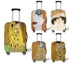 Масляная живопись слезыПоцелуй Густава Климта, чемодан, Женский дорожный эластичный Чехол для багажа, пылезащитный чехол для чемодана