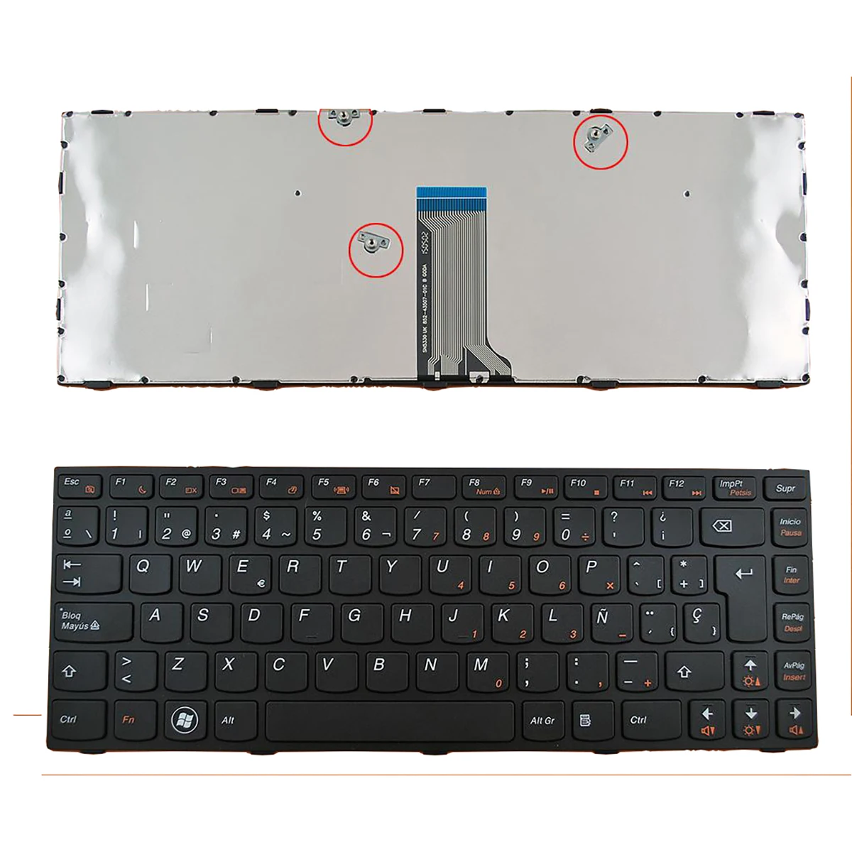 Новая клавиатура с испанской раскладкой для ноутбука Lenovo G40 |