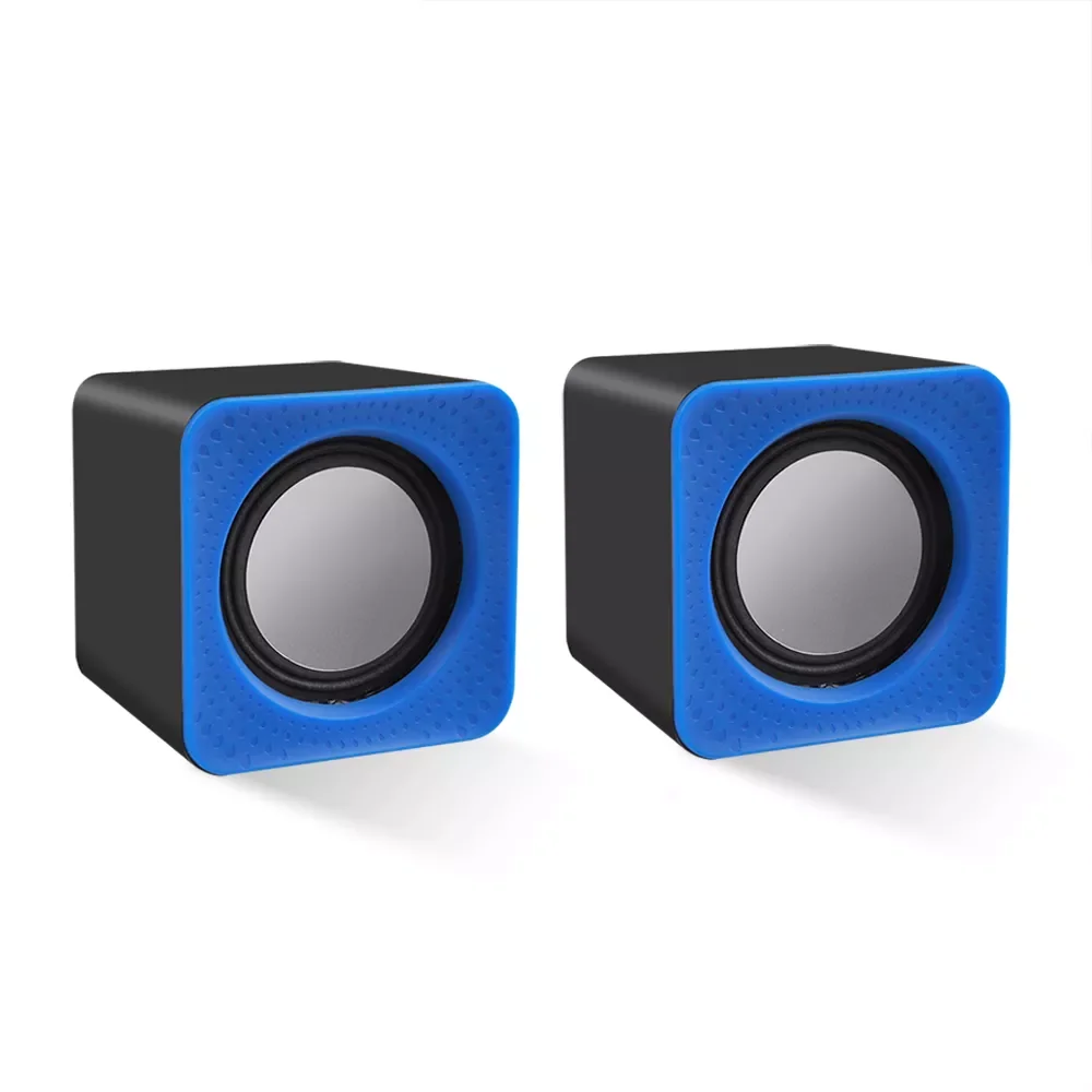 

2.0 Multimedia Desktop Computer Notebook Mini Speaker Music Stereo Home Theater Speaker 3.5mm Jack Portable USB