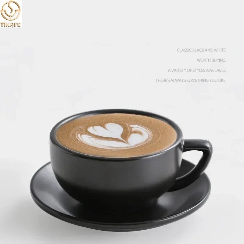 220 мл керамическая кофейная чашка с блюдцем набор художественной кружки для