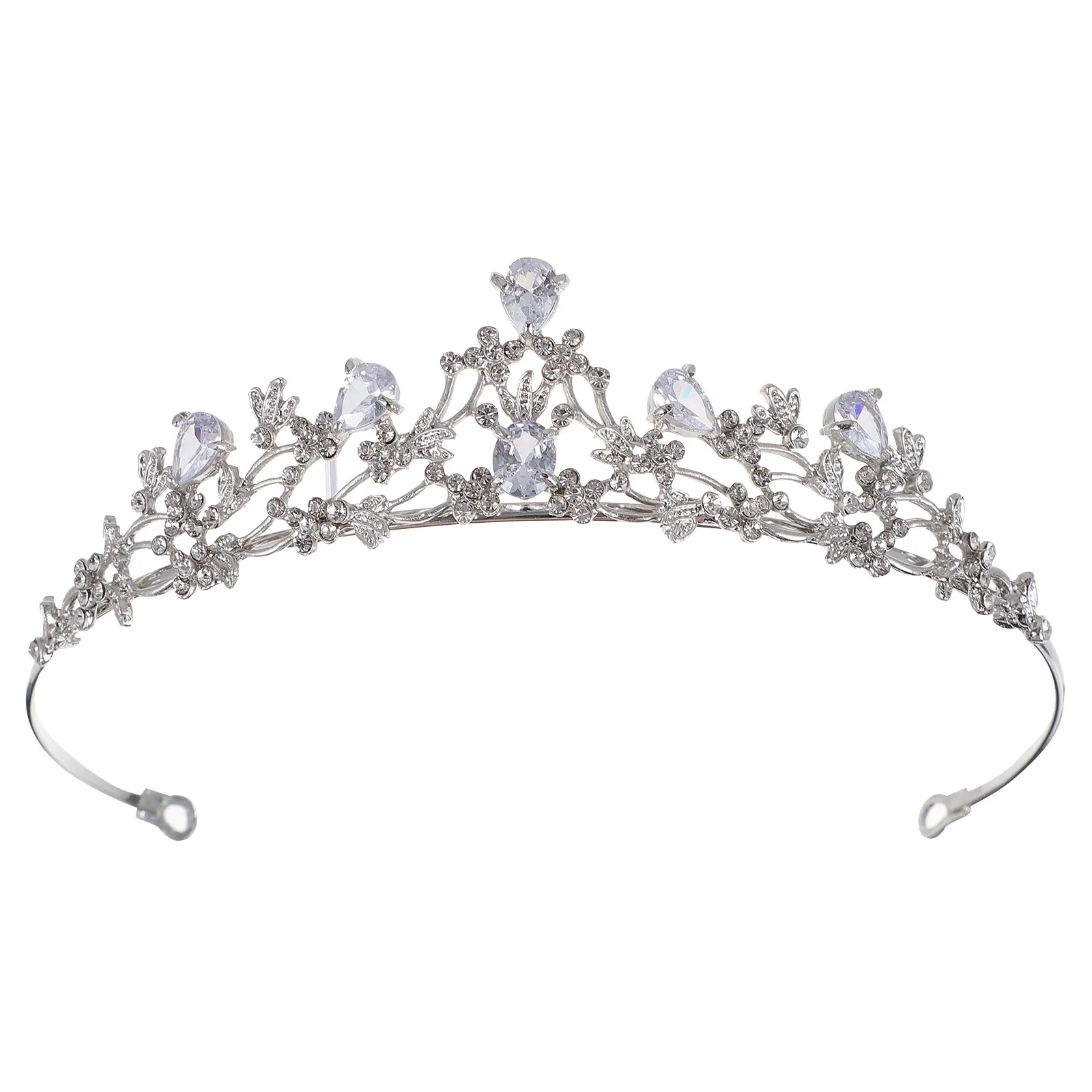 

Bride Headpieces For Wedding Tiara For Bridal Wedding Birthday Prom ( White K )