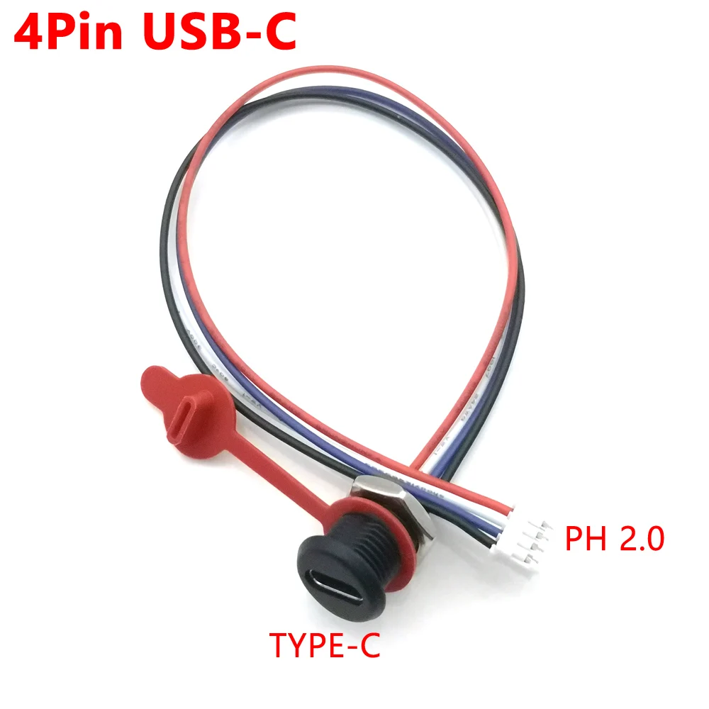 

Водонепроницаемый разъем USB Type-C LAJQTAO 2/6Pin