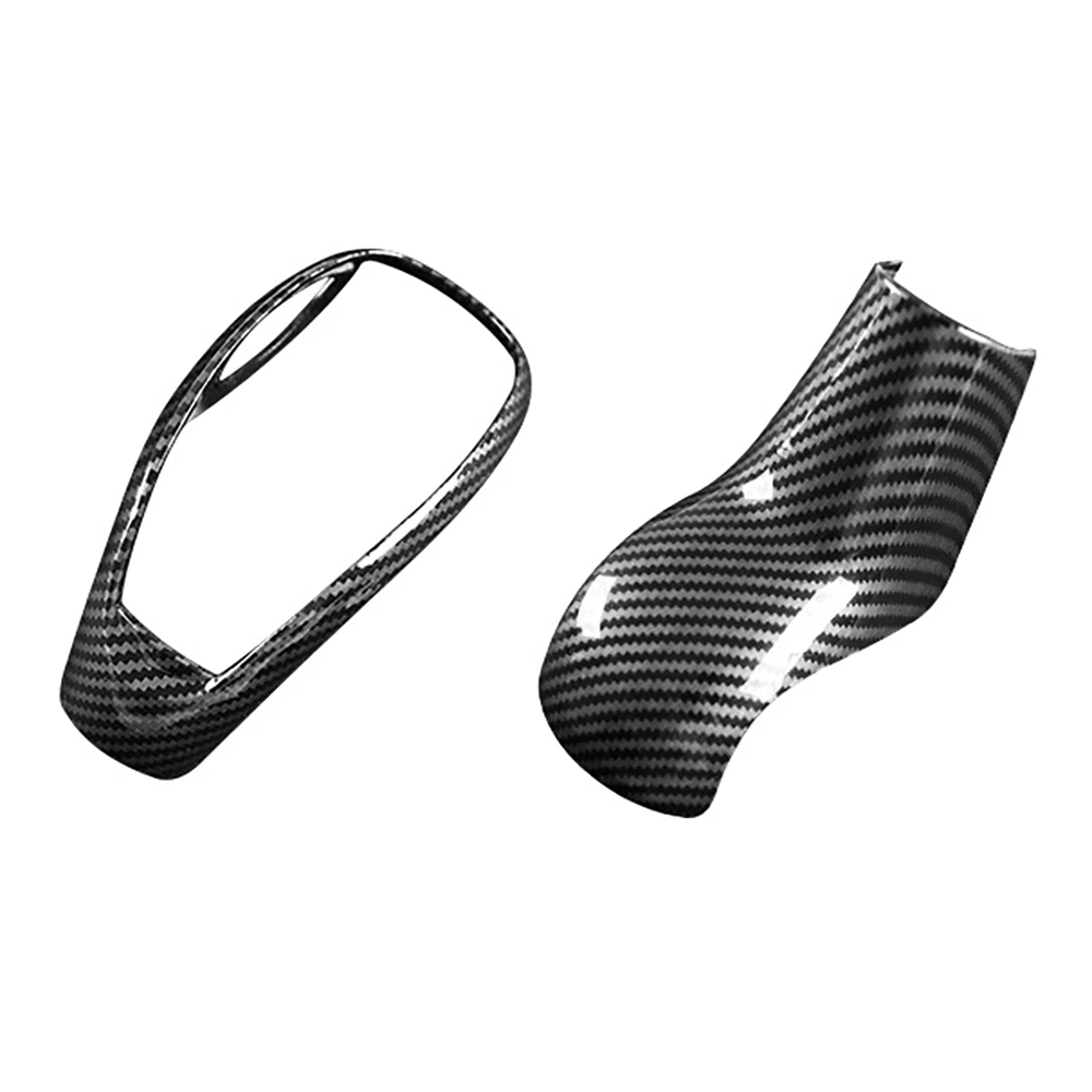 

Car Carbon Fiber Gear Shift Knob Head Cover Sticker Trim for Cadillac CT5/XT5/CT6/XT6 2020 2021 Shift Knob Cover Trim