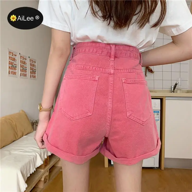 Women Purple Shorts Summer Sexy Jeans Denim Shorts Super Mini Booty Short Club Party Dance Casual Loose Ladies Shorts Plus Size