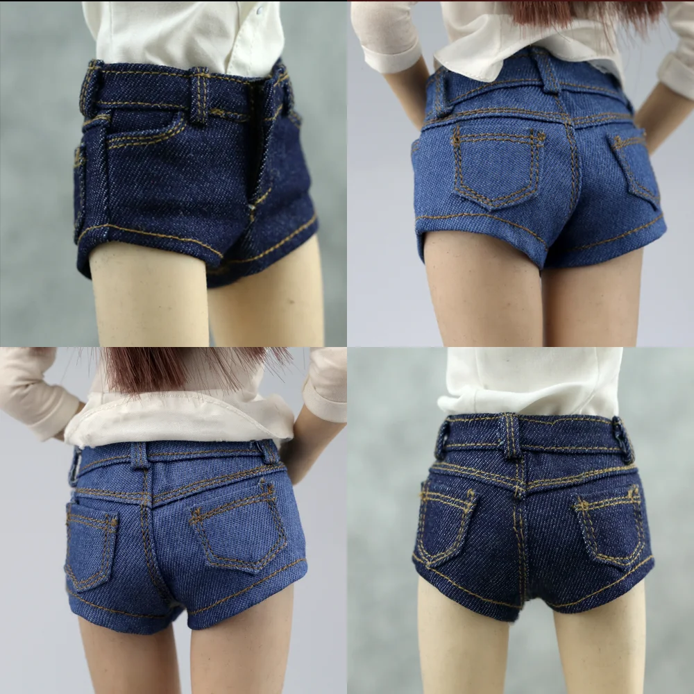 

1/6 Female Soldier Sexy Denim Shorts Denim Hot Pants In Two Colors 12Inch Fashion Doll Clothing Model Accessories