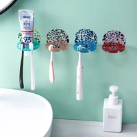 punch free toothbrush holder wall mounted toothpaste storage rack toothbrush rack bathroom accessories multi color
