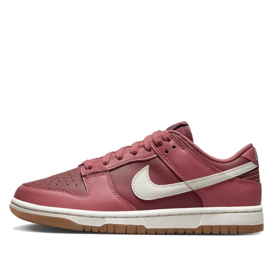 Женские кожаные кроссовки Nike Dunk Indigo Haze синего розового и белого цвета