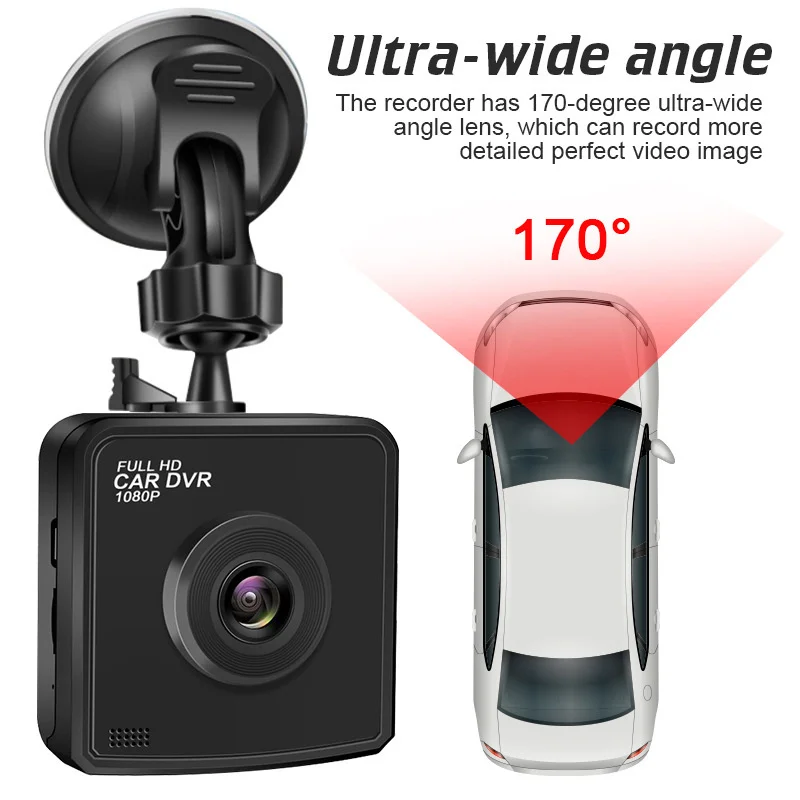 HD night vision tachograph 2-inch screen single recording, which can be used for gift boxes in car 4S stores