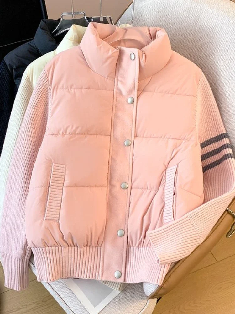 2024 осенне-зимняя модная новая женская роскошная хлопковая куртка высокого