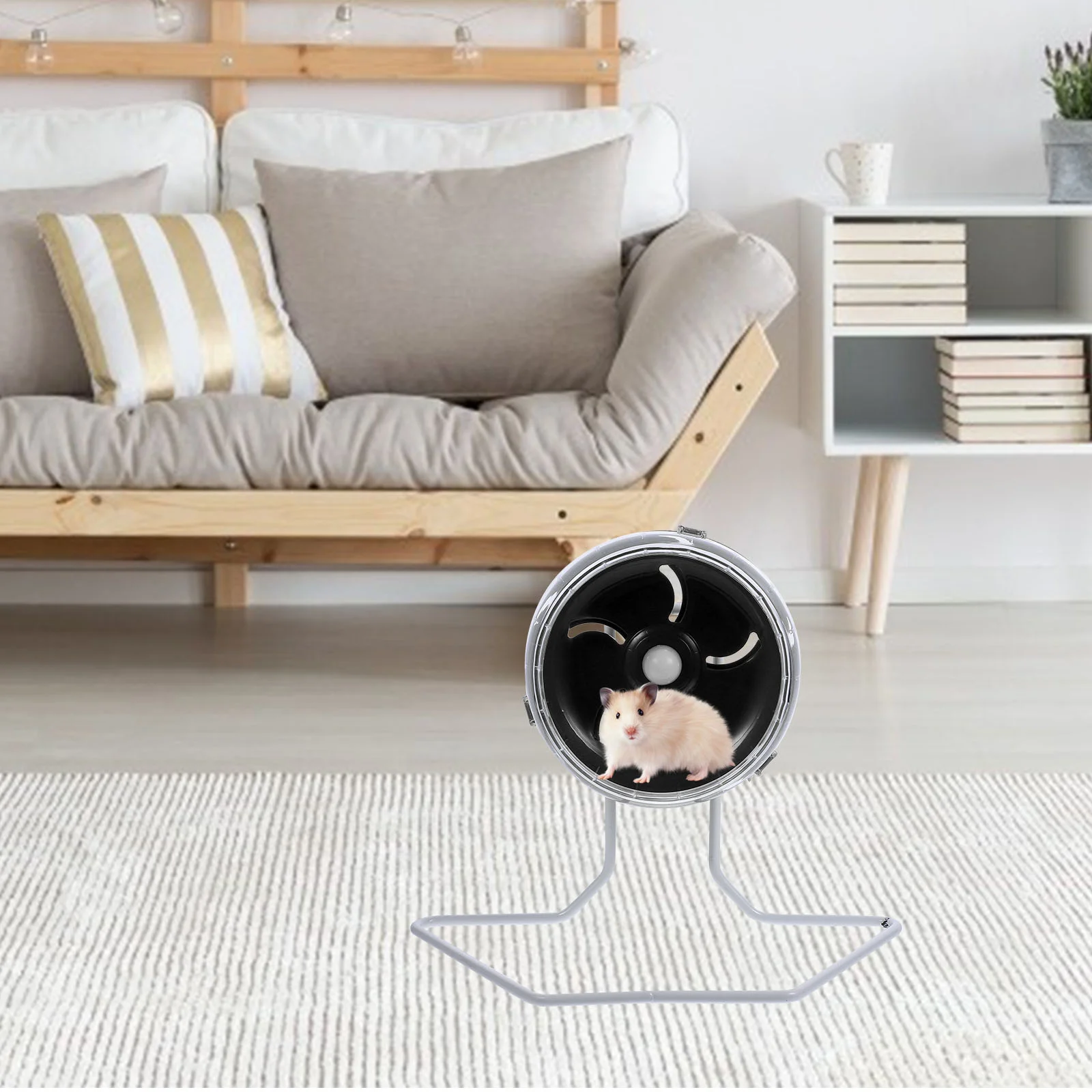 

Silent Chinchilla Wheel Bracket Hedgehog Guinea Run Pp Hamster Accessories Pet Supply