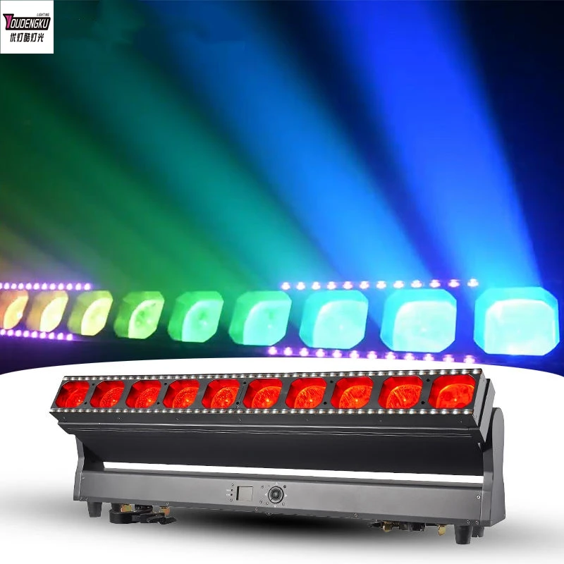 Фото 1 шт. 10*60 Вт LED RGBW 4 в 1 Pixel Zoom настенный прожектор с подвижной головкой для сцены, оборудование для диджеев, дискотек и ночных клубов. №3