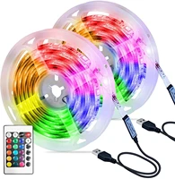 led strip light rgb 2835 usb powered flexible lamp tape infrared bluetooth control dc5v tv screen luces party bedroom decoration
