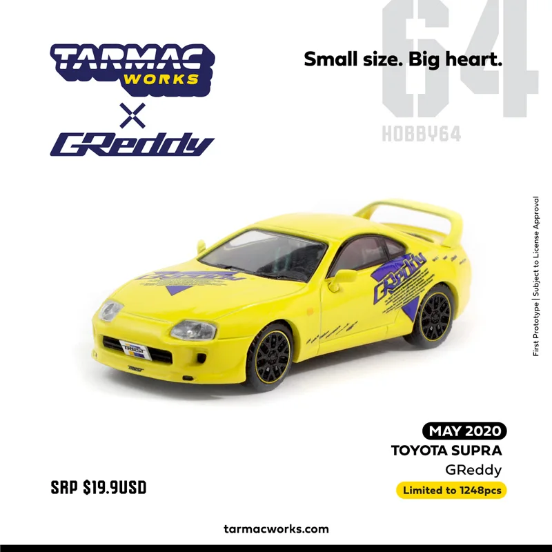 

Tarmac Works TW alloy car model 1:64 Toyota Bull Demon King Supra Toyota Greddy Collection Ornament Gift