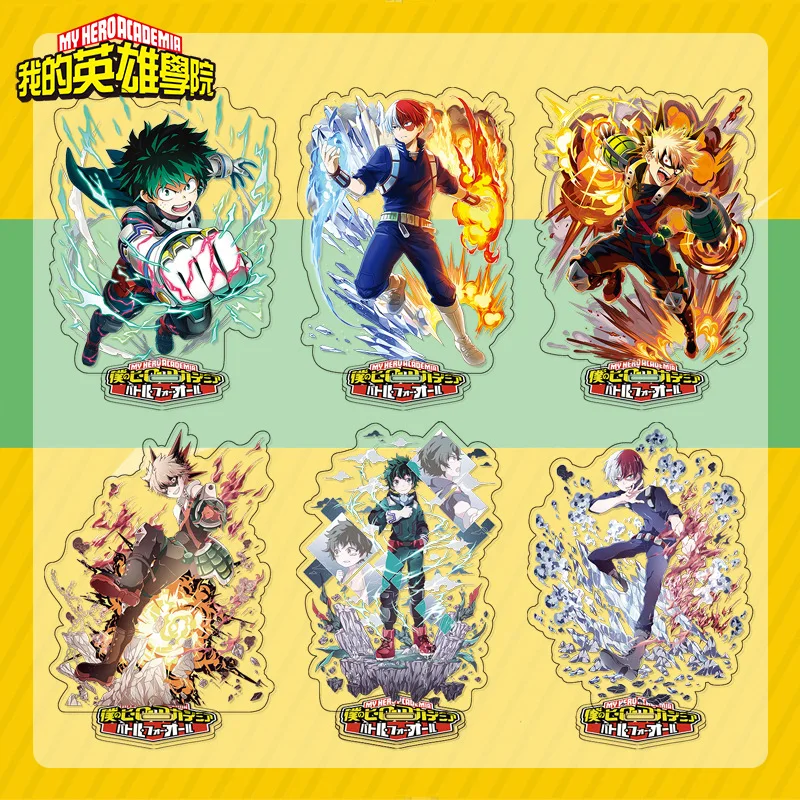 

Hot Anime My Hero Academia Midoriya Izuku Cosplay Acrylic Action Figure Todoroki Shoto Stand Model Toy Desk Decor Prop Fans Gift