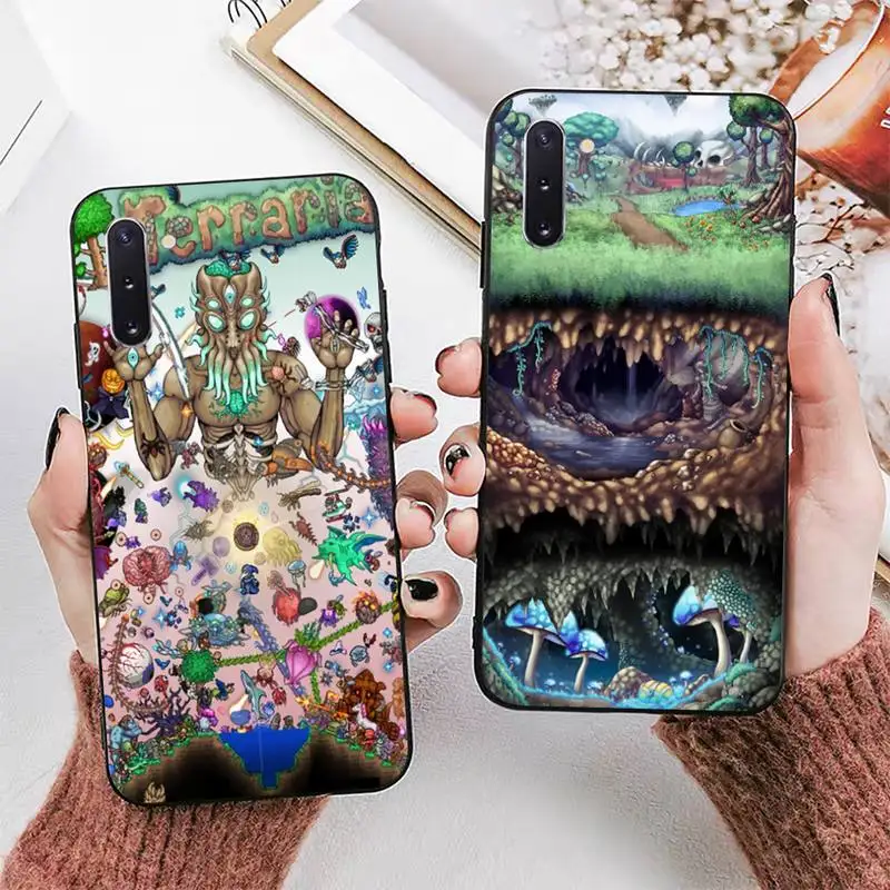 

Game Terraria Phone Case for Samsung Note 5 7 8 9 10 20 pro plus lite ultra A21 12 02