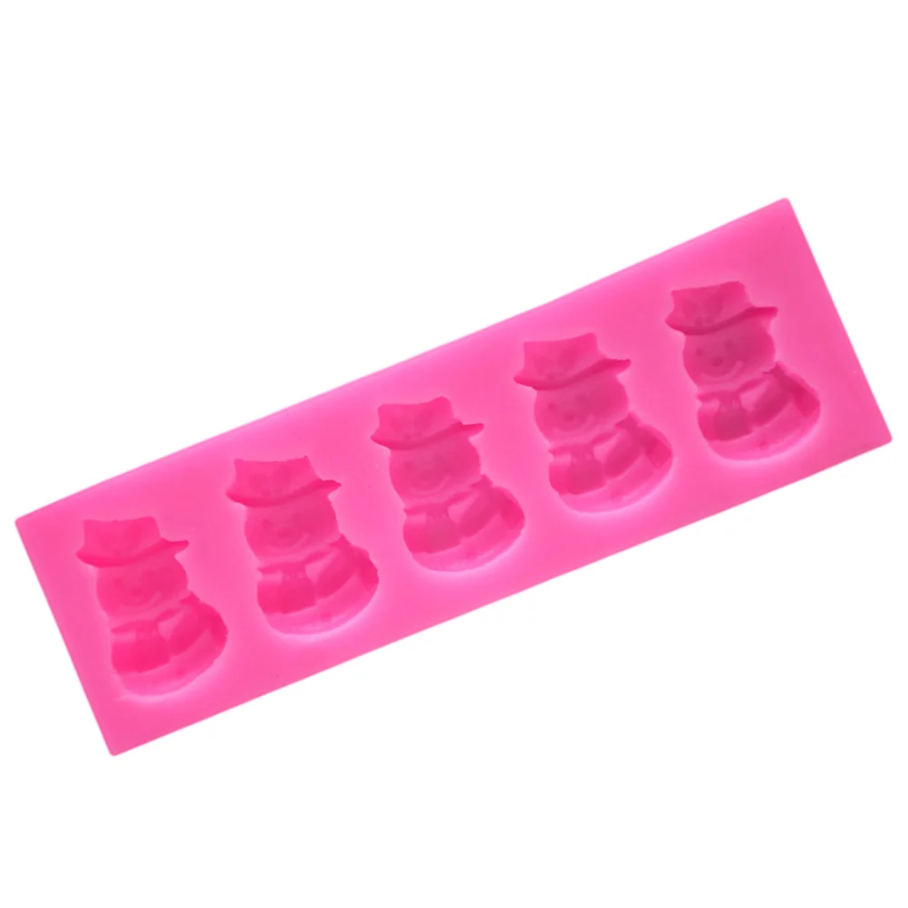 

Christmas Molds Silicone Baking Soap Chocolate Fondant Candy Cake Party Supplies Snowman Mould 3D Moulds Cookie Treeornament