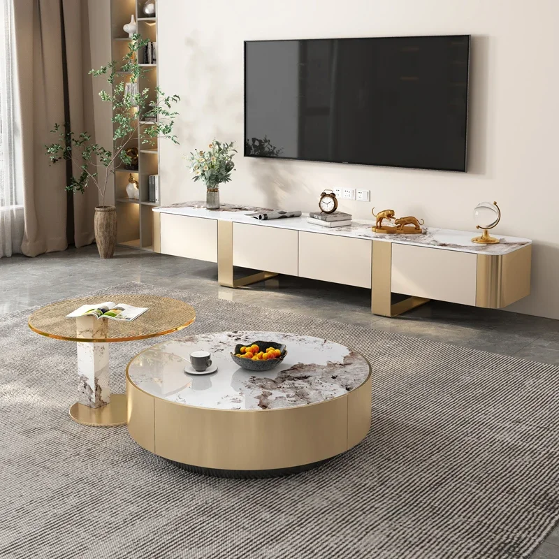 Роскошная подставка для телевизора промышленная мебель напольный шкаф