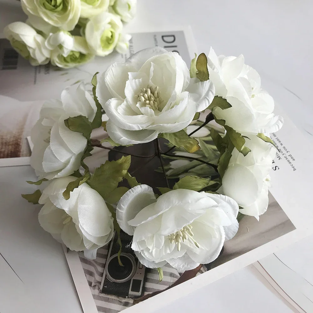 Искусственные шелковые розы для свадьбы