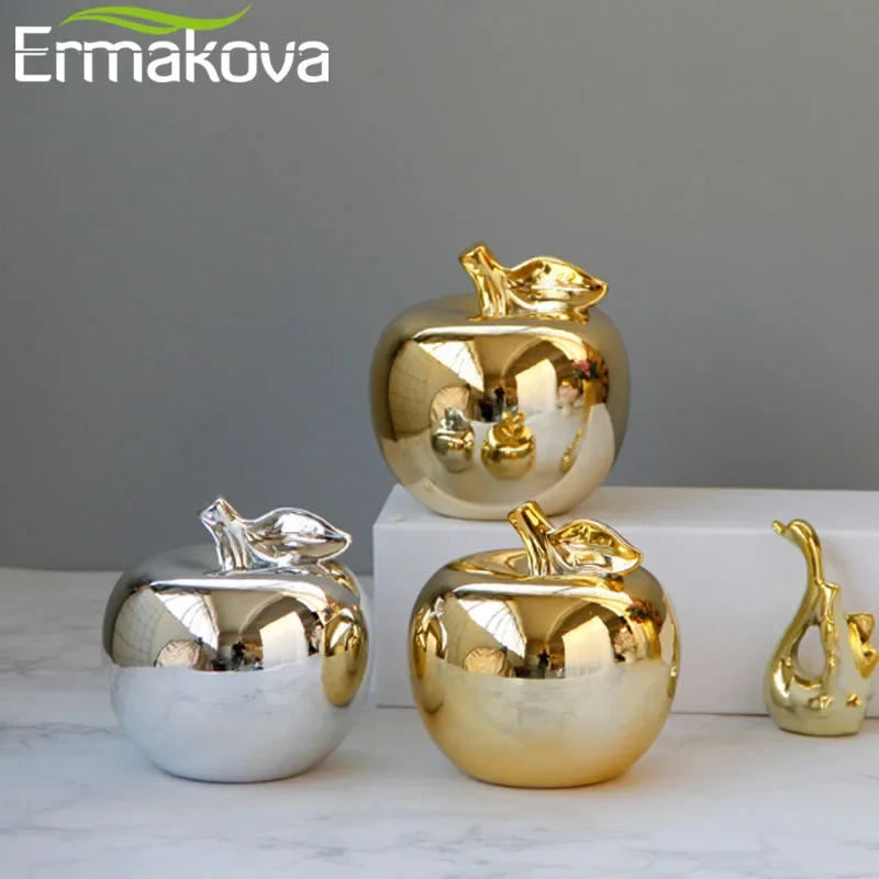 ERMAKOVA скандинавские креативные керамические поделки в виде яблок простые с