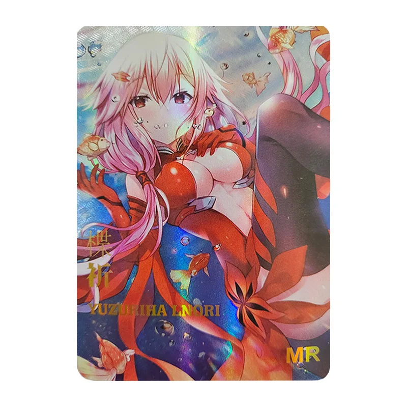 

1PCS Goddess Story Anime Figures Bronzing Barrage Flash Cards Yuzuriha Inori MR SSR Collectible Cards Toys Gifts for Children