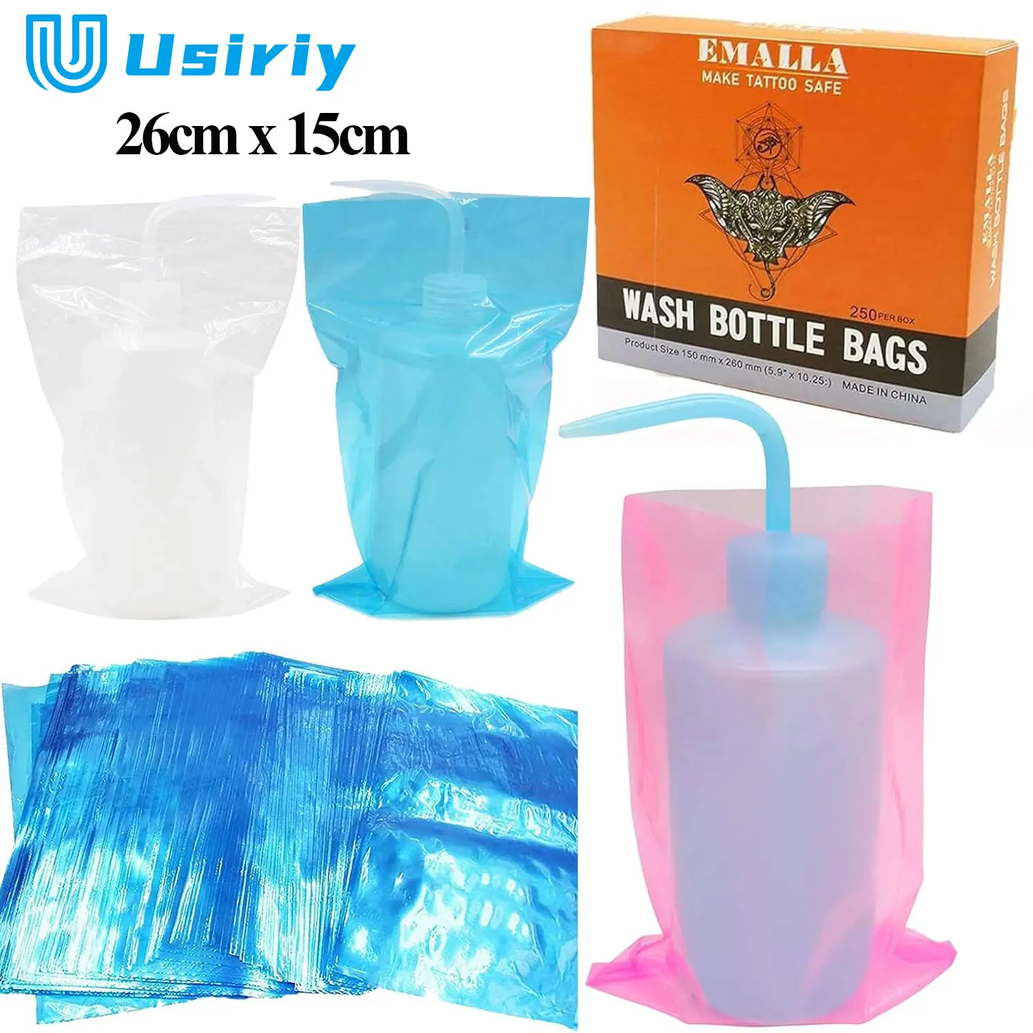 250 шт. одноразовые пакеты EMALLA для мыла 26 х15 см