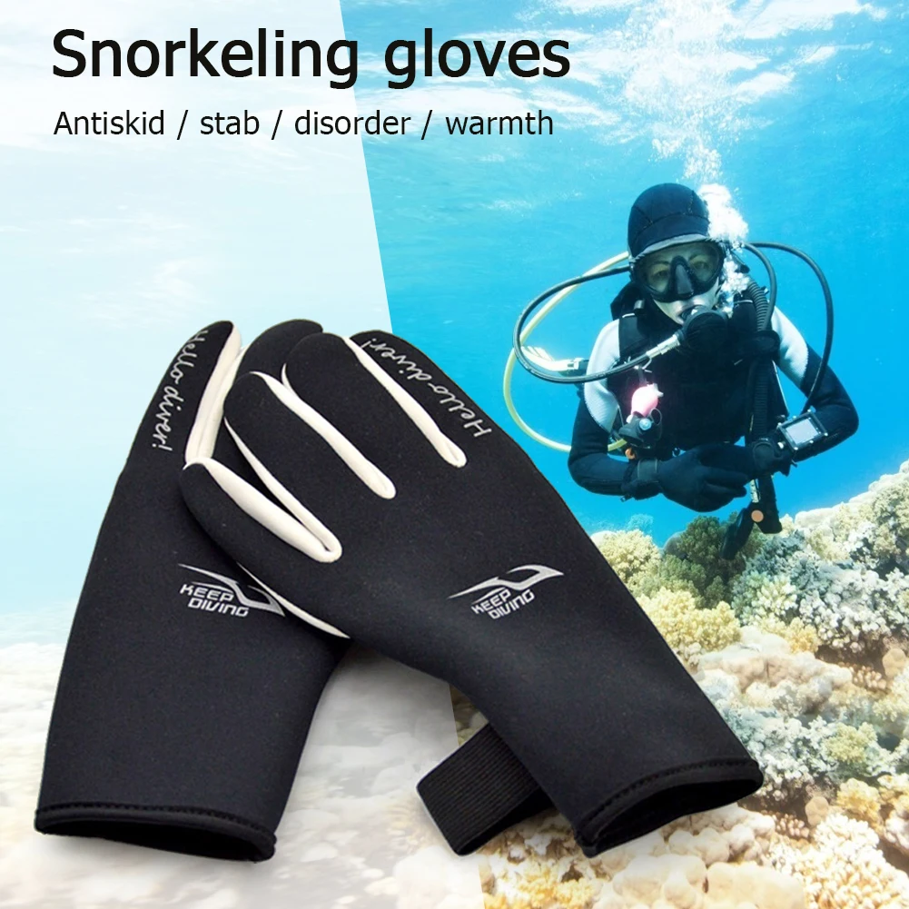 

2pcs Waterproof Neoprene Swimming Scuba Diving Gloves Women Men Keep Warm Gloves