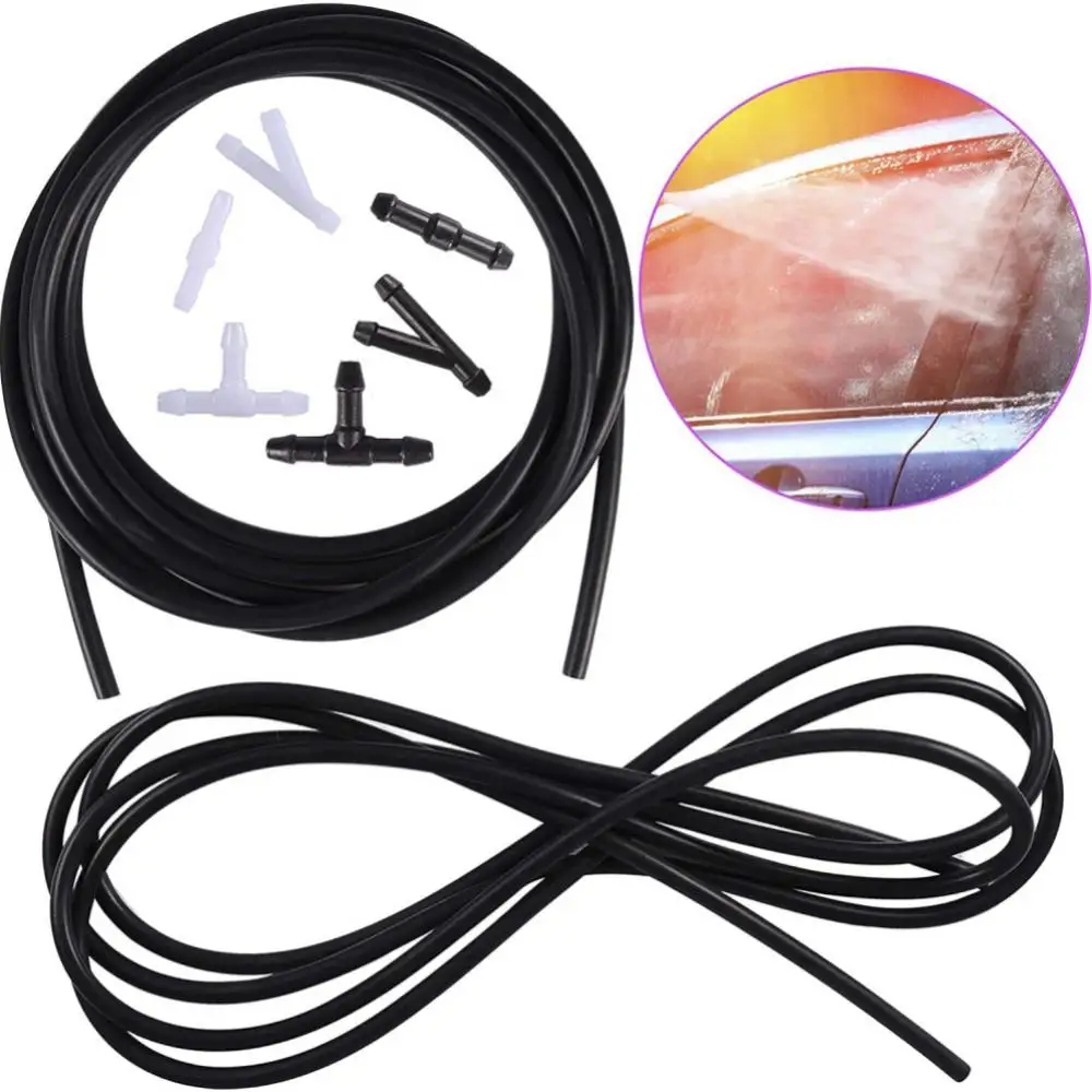 

Hose Tube Pipe Universal Joiner Pipe Connector High Quality Ajustable Hose Tube Pipe Front Window Headlight Pump Nozzle Hose