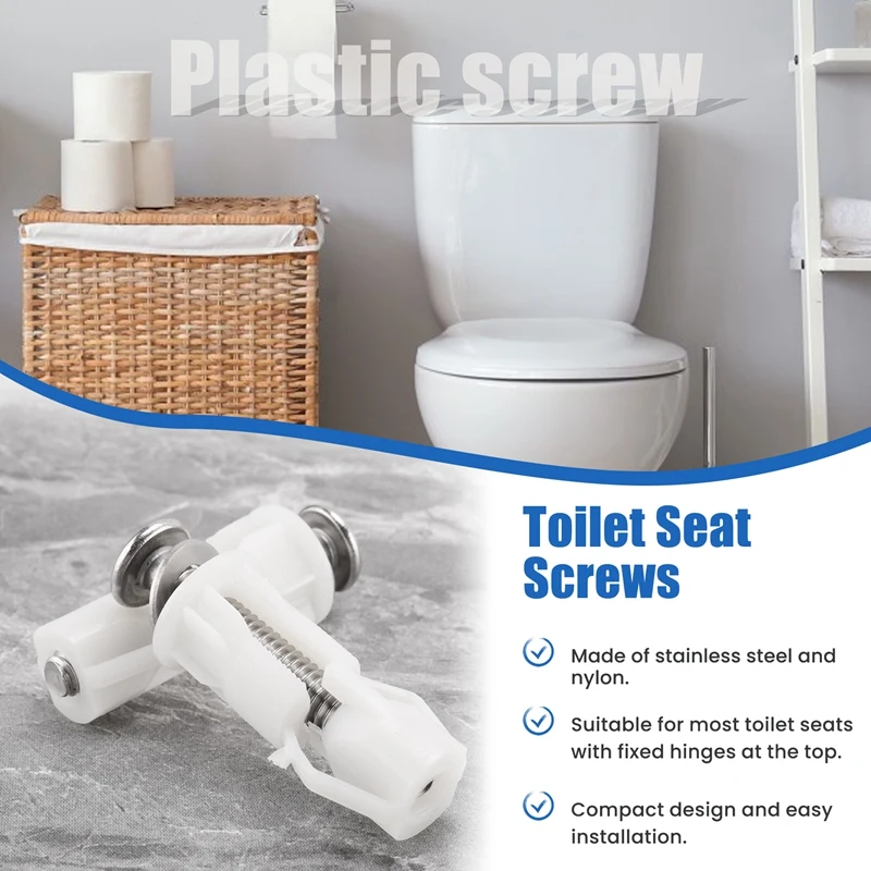 Винты для сиденья унитаза и винты крышки верхние крепежные петли из нержавеющей