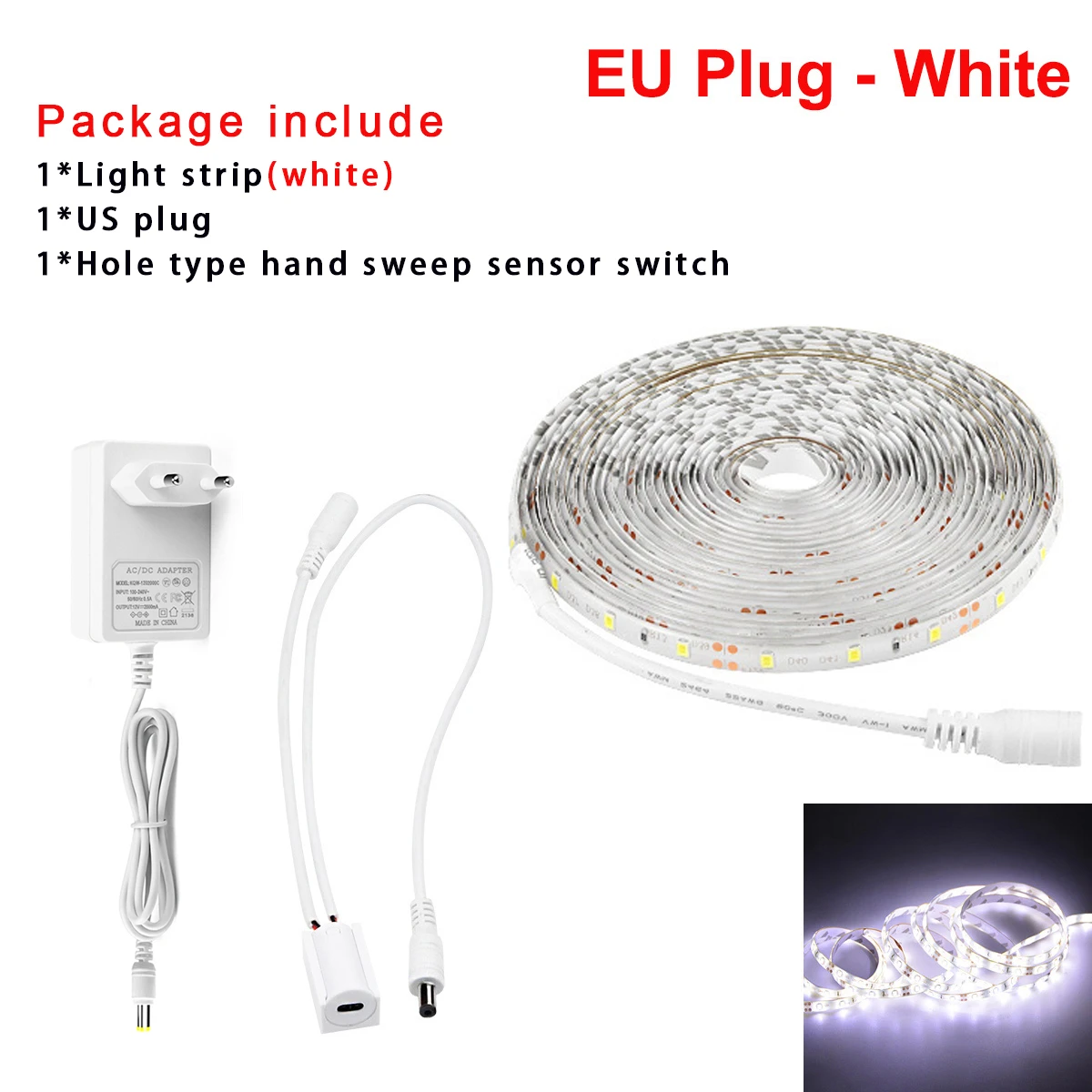 

Светодиодная лента Guillermo ручная активация 1-5 м