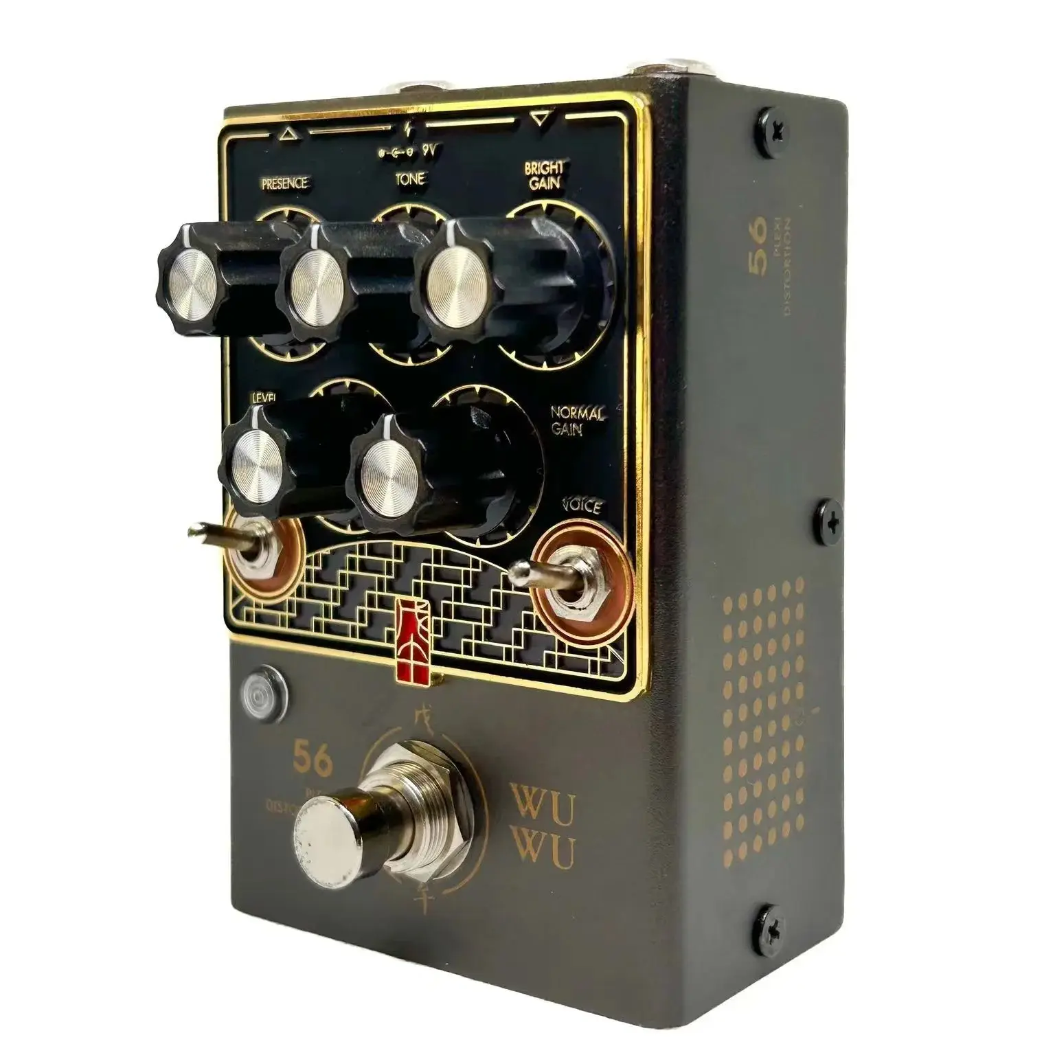 Фото Педаль Gervana Wuwu Plexi Distortion, 3-режимная педаль эффектов для гитары с ручной проводкой искажений №2