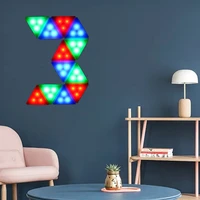 new triangle wall light smart home decoration touch remote control lighting kitchen wardrobe puzzle dimmable led quantum lamp