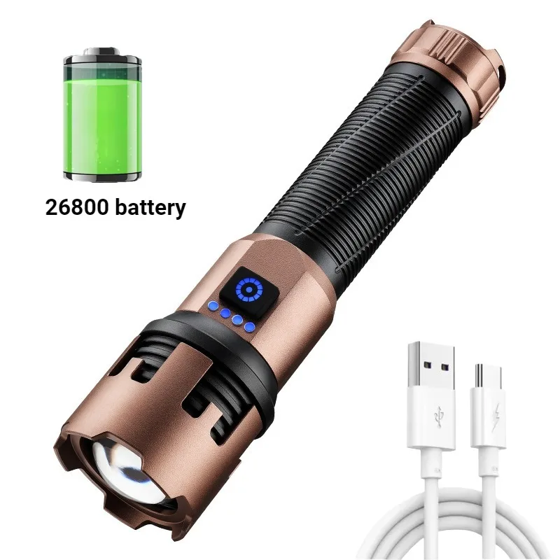 

Белый Алюминиевый Лазерный Фонарь Type-C 30Вт для Кемпинга