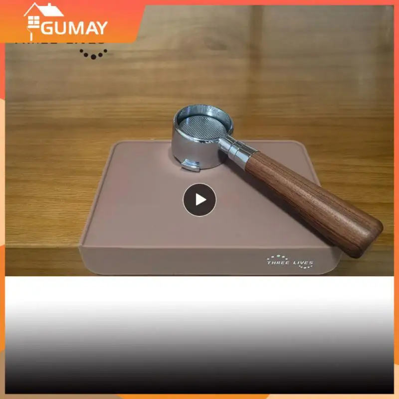 

Coffee Tamper Mat Food Grade Silicone Fluted Anti-Slip Espresso Rubber Coffeeware Tamping Mat Corner Pad Kitchen Supplies