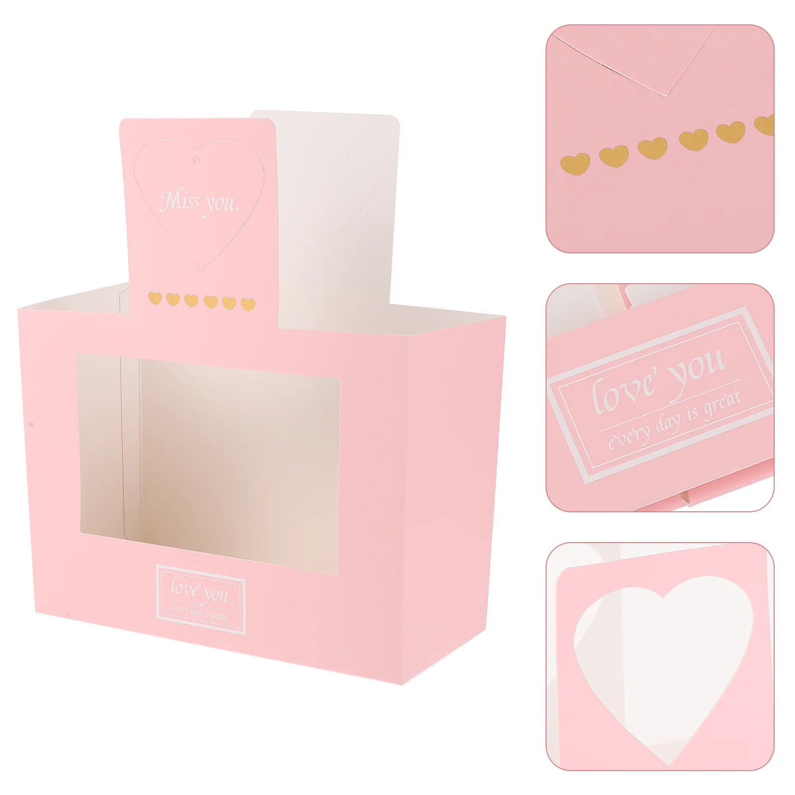 

Flower Box Giftfloralpackaging Bouquet Boxes Packing Wrapping Arrangements Supplies Display Cake Rose Gifts Wedding Storage Wrap